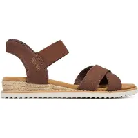 SKECHERS Slip-Ins Bobs Desert Kiss – Golden Lily Damen Sandale Braun