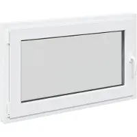 vidaXL Fenêtre de cave RISOR 100 x 60 cm en PVC et verre, blanche
