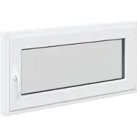 vidaXL Fenêtre de cave RISOR 100 x 50 cm PVC et verre, blanc