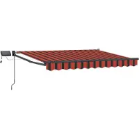 vidaXL Store à bras articulés manuel avec LED, 2,5 x 2 m