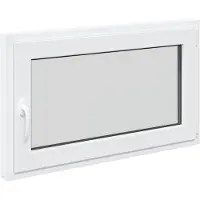 vidaXL Fenêtre de cave RISOR 100 x 60 cm en PVC et verre, blanche