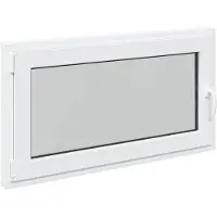 vidaXL Fenêtre de cave RISOR 110 x 50 cm PVC et verre, blanc