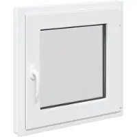 vidaXL Fenêtre de cave RISOR 60 x 60 cm en PVC et verre, blanche