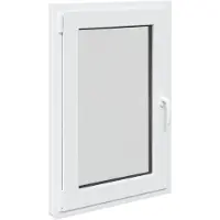 vidaXL Fenêtre de cave RISOR 60 x 100 cm PVC et verre, blanc