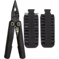 Leatherman Wave Alpha Obsidian Bundle EU300164 Black DLC MagnaCut, Black G10, multitool avec Bit Kit 931014