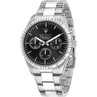 Maserati Montre à affichage analogique argent