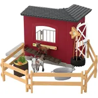Schleich Goat Stable 42726 Figure Rouge Enfants