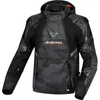 Macna Bradical pour hommes Veste textile Noir/Camouflage 2XL
