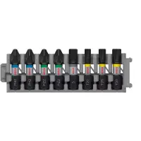 Bosch PRO Impact Mixed Pack, PH2(x2) PZ2(x2) H5 T20 T25 T30, 25 mm, 8 pcs. (Cruciforme Phillips PH, Torx TX)