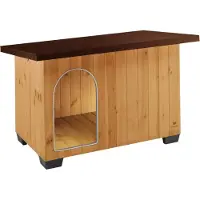 Ferplast Baita 120 141x86.5x87 Cm Wooden Kennel Marron