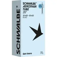 Schwalbe Aerothan Scv15-ae 28´´ Click Dunlop 60 Mm Inner Tube Clair 28´´ / 23-32