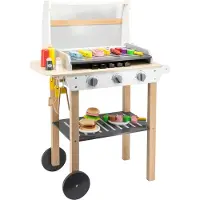Vigatoys Viga Grand Grill En Bois Pour Enfants + 47 Accessoires