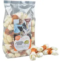 Duvo+ Natural Skin Chicken Bone Dog Snack 1kg 11 Cm Clair
