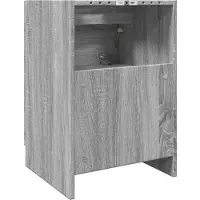 vidaXL Armoire sous lavabo Gris Sonoma 40x37x59 cm Bois composite