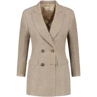 Vulto Blazer 'Silk Bouclé Jacket' beige