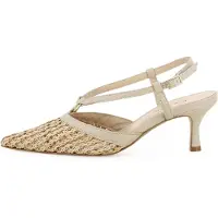 Evita Escarpins à bride arrière 'PERLA' beige clair