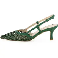 Evita Escarpins à bride arrière 'PERLA' vert