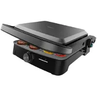 Cecotec Gril Électrique avec Grill Rock'nGrill 2000 Full Open. 2000W, Ouverture 180º, RockStone Antiadhérent, Plaque Flottante