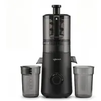 Safecourt Kitchen Slow Juicer XXL - moteur puissant [Technologie de pré-coupe et de pression à froid] - nettoyage facile - sans BPA - presse-agrumes Noir