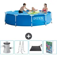 Intex Piscine tubulaire rectangulaire - 305 x 76 cm - 5 pièces - SCB128