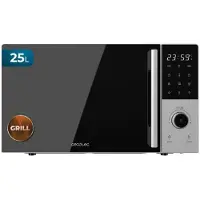 Cecotec Four à micro-ondes digital Proclean 2500 avec grill, 25 litres. Puissance : 850W, grill : 1200W, convection : 2200W. 8 programmes, 5 niveaux de puissance