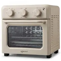 Safecourt Kitchen Safecourt Four Airfyer 6-en-1 - 100% sans PFAS - 6 programmes - 80 à 230 degrés - Airfryer, cuire, rôtir, toaster, griller et réchauffer - Beige