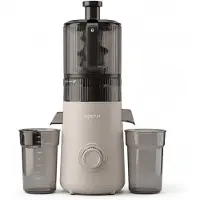 Safecourt Kitchen Slow Juicer XXL - moteur puissant [Technologie de pré-coupe et de pression à froid] - nettoyage facile - sans BPA - juicer Beige