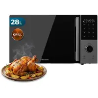 Cecotec Micro-ondes digital Proclean 2800 avec grill, 28 litres. Puissance : 900W, grill : 1200W, convection : 2200W. 8 programmes, 5 niveaux de puissance