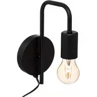 Atmosphera Applique Murale Keli Ø 12 cm en Métal Noir