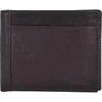 Fossil porte-monnaie Neel Large Coin Pocket Bifold Brown brun