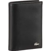 Lacoste Cuir porte-monnaie FG Vertical Wallet Black noir