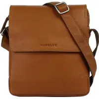 Harold's Cuir sac à épaule bandoulière Campo Crossbag Cognac marron clair