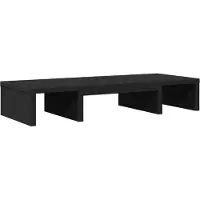 vidaXL Support d'écran Réglable Noir 60x24x10,5 cm Bois composite