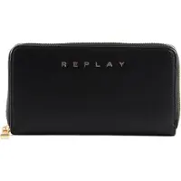 Replay porte-monnaie Zip Around Wallet Black noir
