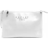 Replay sac à épaule Shopper Optical White blanc