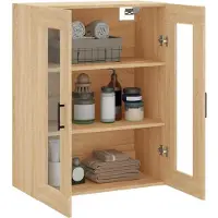vidaXL Armoire murale chêne Sonoma 69,5x34x90 cm