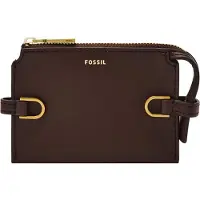 Fossil étui pour carte de crédit Kier Card Case Espresso marron foncé
