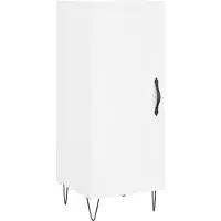 vidaXL Highboard blanc 34,5x34x180 cm bois composite