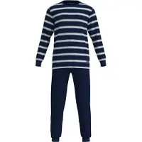 Tom Tailor Pyjama long bleu marine / blanc
