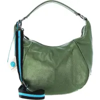 Gabs Cuir sac à épaule sac à épaule bandoulière Penelope TG Splendente Black Bag Oliva vert sapin