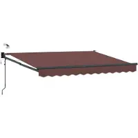 vidaXL Store électrique rétractable marron 3,5 x 2 m