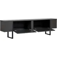 Skye Decor , meuble TV haut de gamme, anthracite et noir, 180 x 50 x 30 cm | Panneau de particules 100 % mélaminé, épaisseur 18 mm | Design moderne et industriel pour votre intérieur.