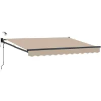 vidaXL Store électrique rétractable beige 3 x 2,5 m