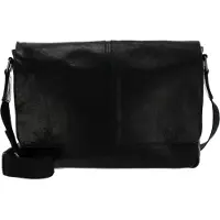 Saddler sac à épaule bandoulière sac d'ordinateur portable pour ordinateur portable Enzo Shoulder Bag Black noir
