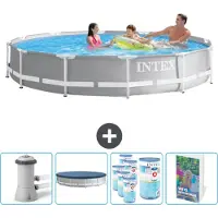 Intex Structure de piscine Prism Frame, modèle rond - 366 x 76 cm - 5 pièces - SCB127