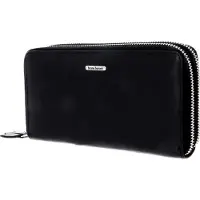 Bruno Banani Cuir porte-monnaie New York Double Zip Around Wallet Black noir