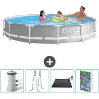Intex Structure de piscine Prism Frame, modèle rond - 366 x 76 cm - 5 pièces - SCB128