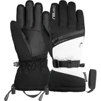 Reusch - Gants de ski chauds et imperméables - Demi R-TEX XT Black/White pour Femme - Taille 7.5 - Noir