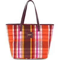 Oilily sac shopper sac à épaule Sia Shopper Chocolate rouge