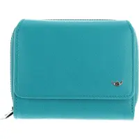 Golden Head Cuir porte-monnaie Madrid RFID Protect Zipped Billfold Coin Wallet Turquoise